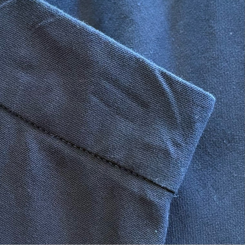 Everlane Black Side Sip Back Seam Ankle Slit Pants Size 6 Black Minimalist Clean - Picture 12 of 16